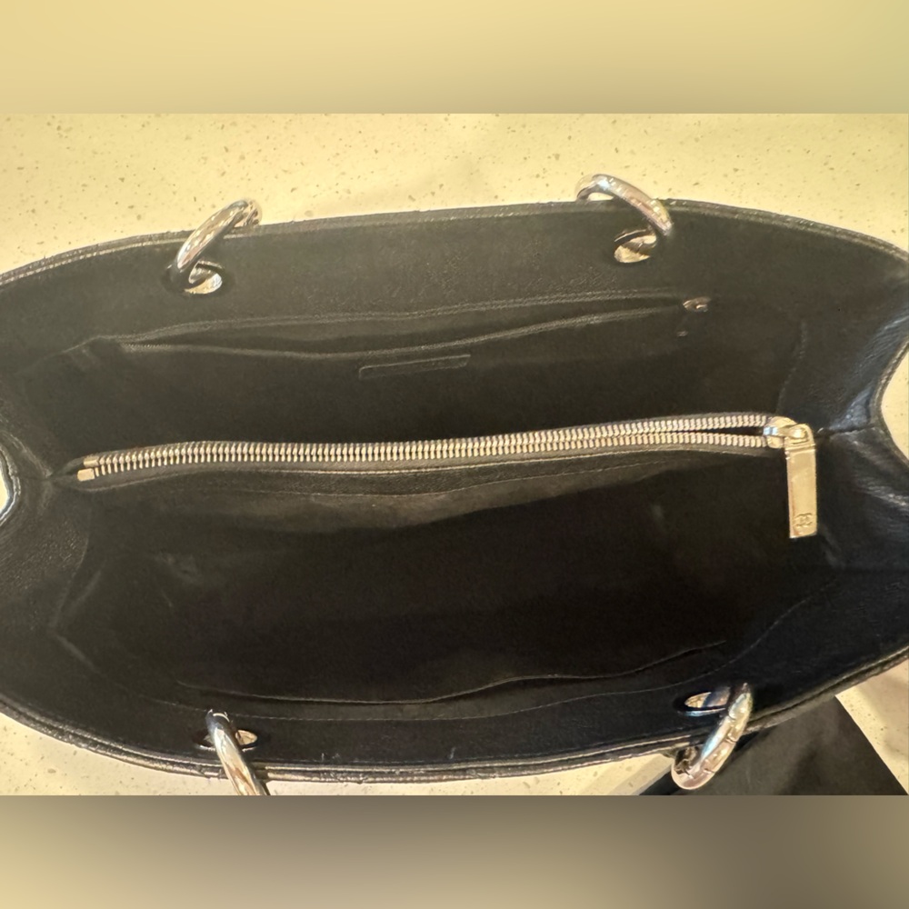 CHANEL GST Grand Shopper Tote Black with silver hardware - Picture 10 of 13